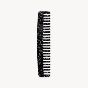 No. 3 Comb in Black Marble