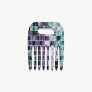 No. 4 Comb in Terre Shell Checker
