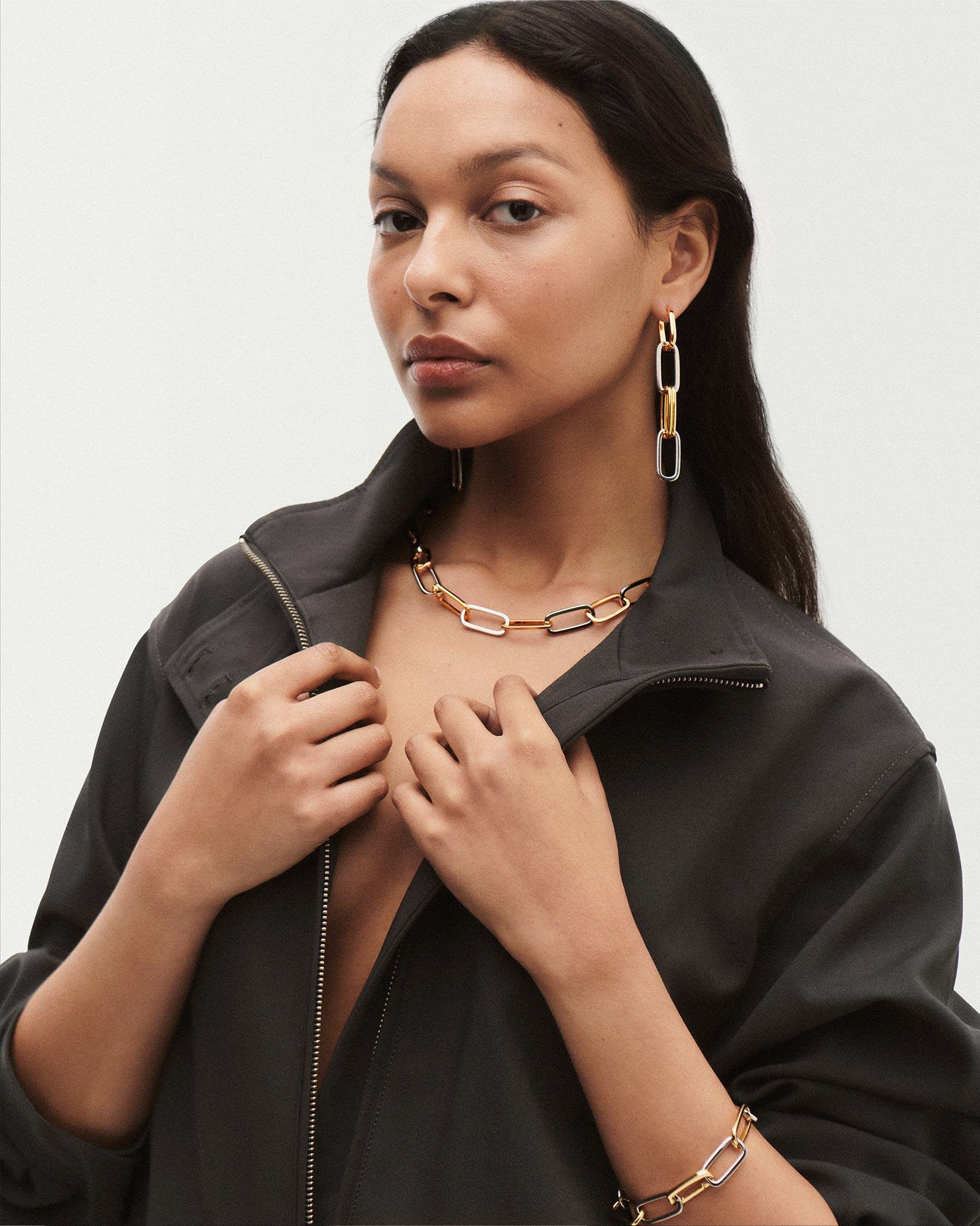 Grande Paperclip Earrings - Image 2