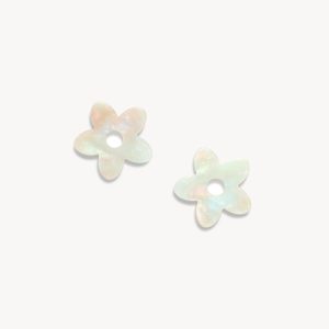 Petite Flower Charms in Astral Mint