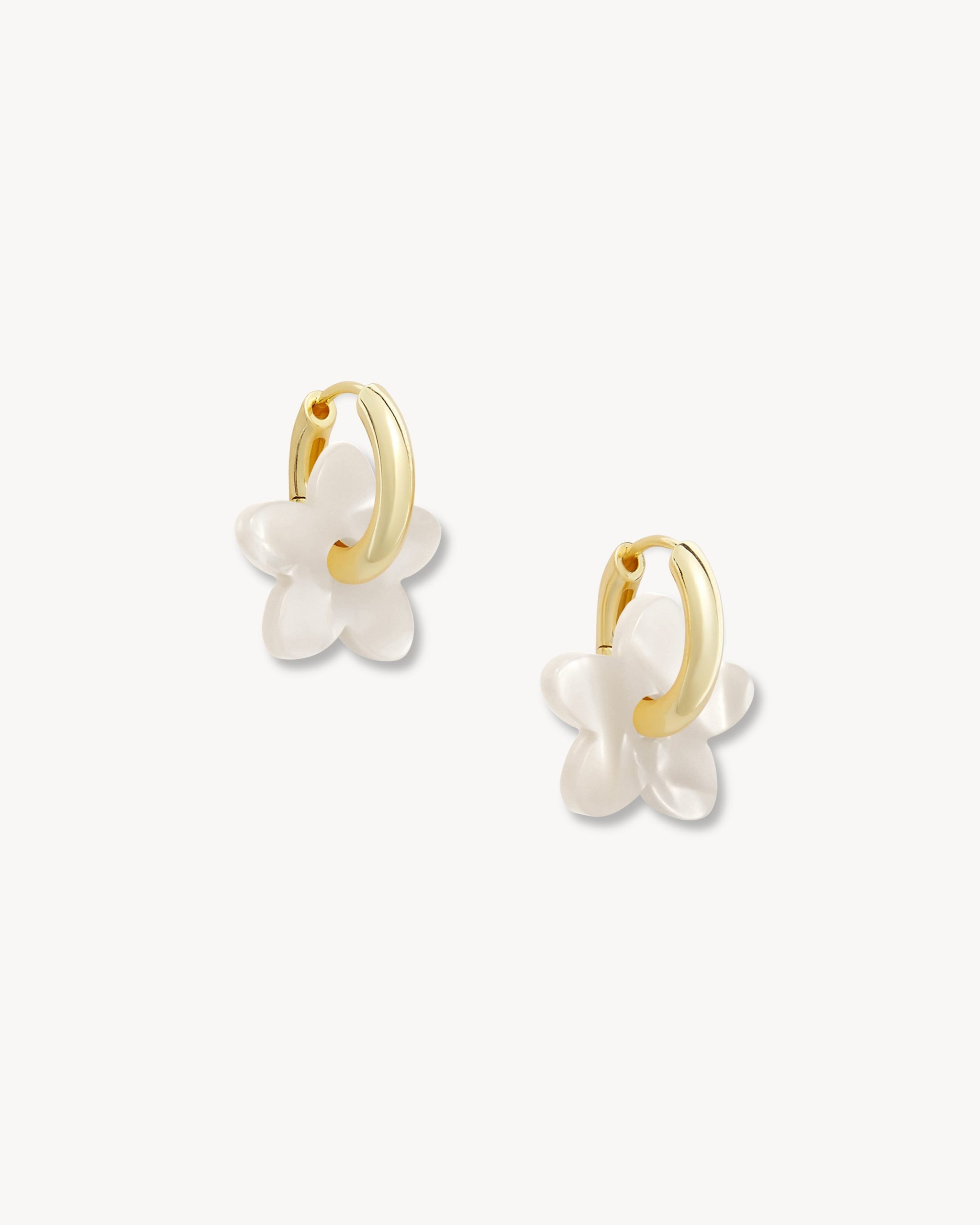 Petite Flower Charms in White Shell - Image 2