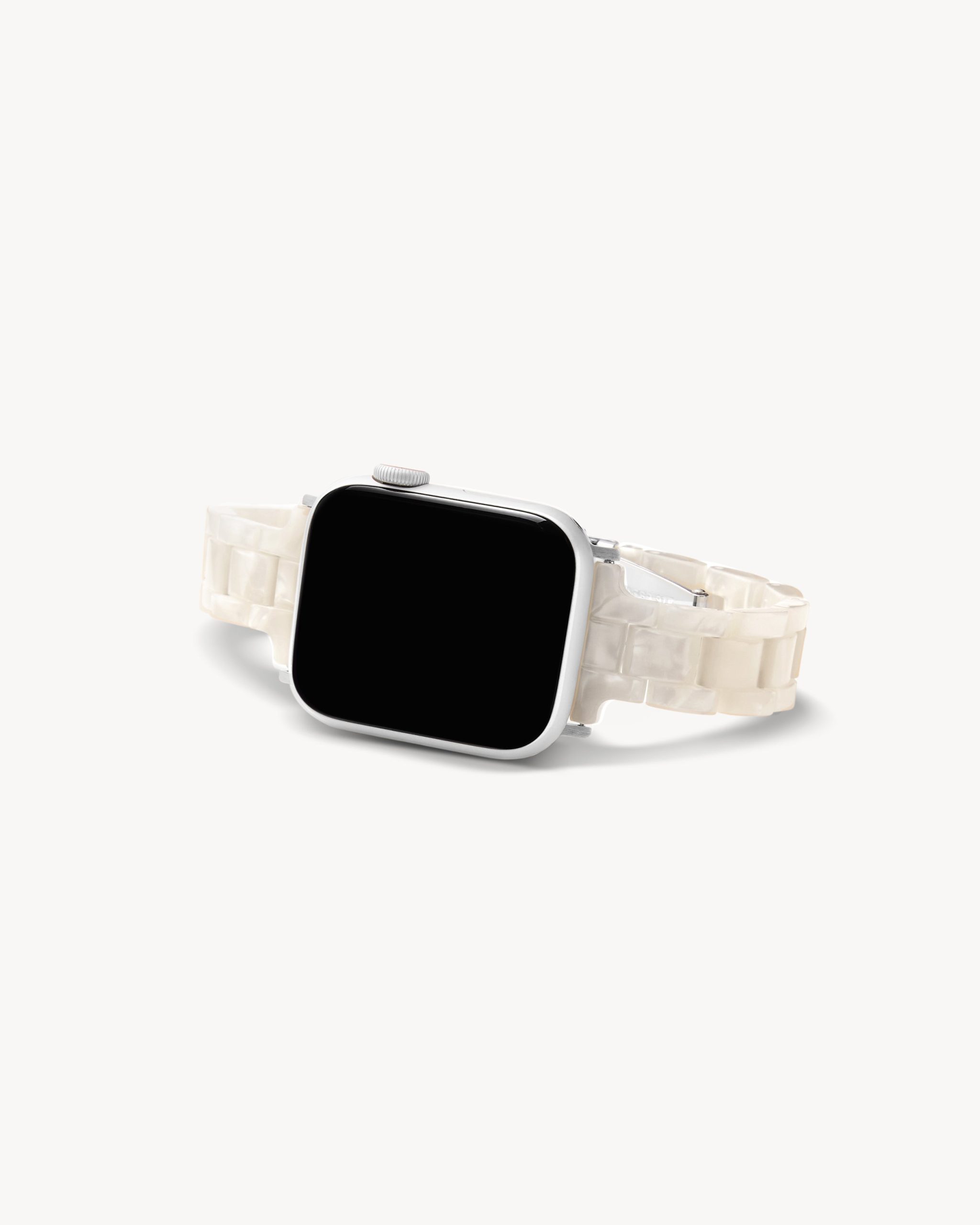 Skinny Apple Watch Band in White Shell - Image 4