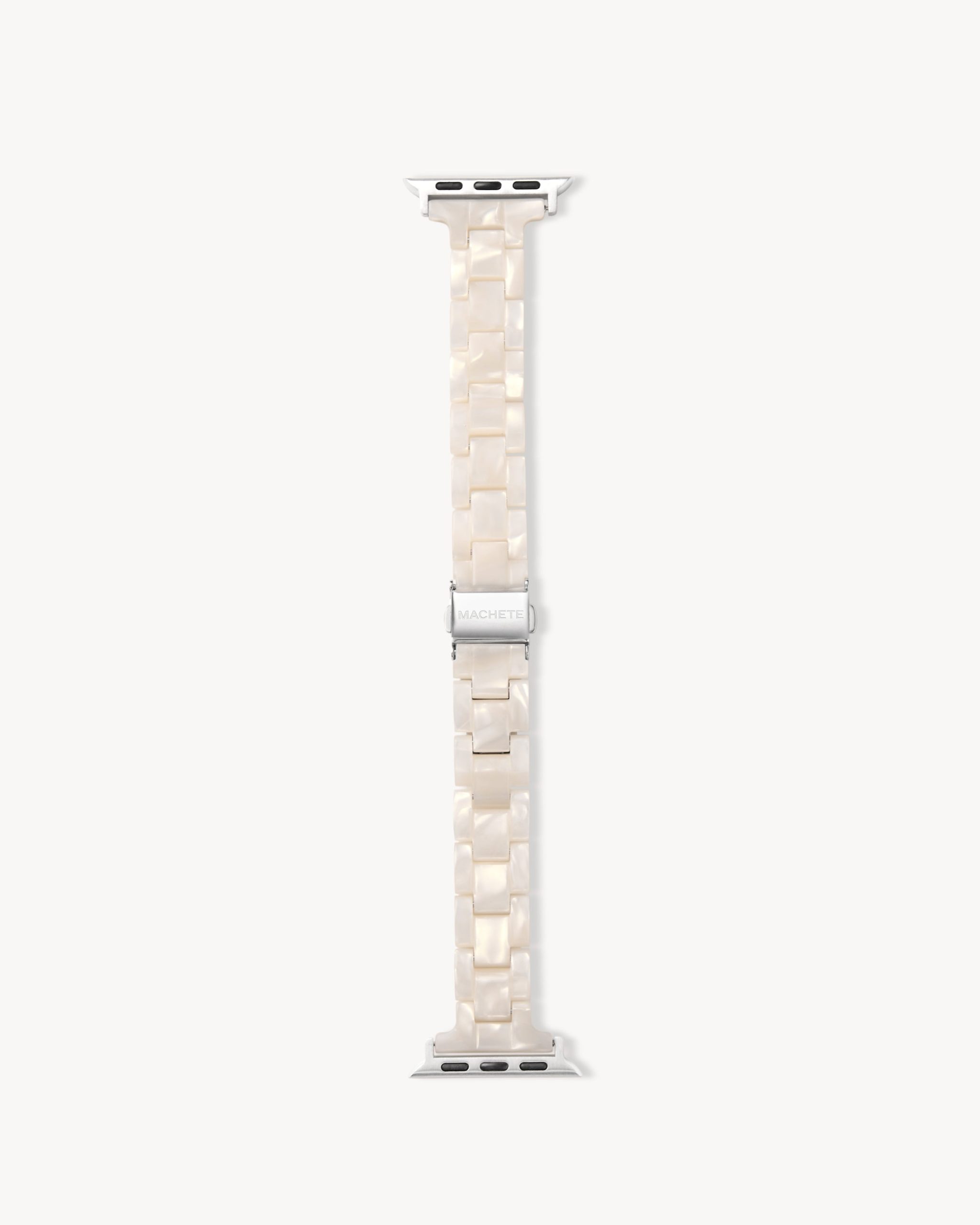 Skinny Apple Watch Band in White Shell - Image 5
