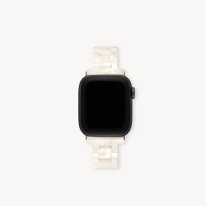 Skinny Apple Watch Band in White Shell