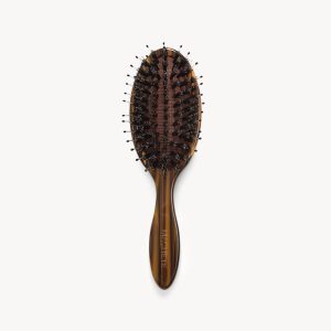 Travel Hair Brush in Tigers Eye