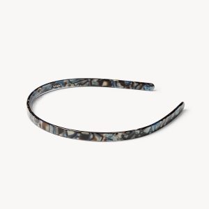 Ultralight Thin Headband in Blue Horn