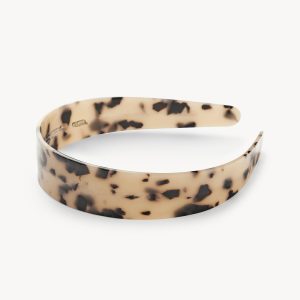 Wide Headband in Blonde Tortoise