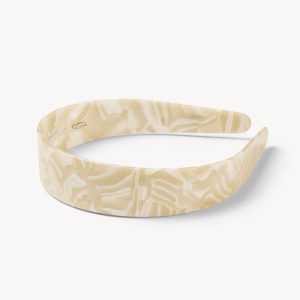 Wide Headband in Ivory