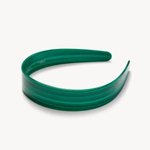 Wide Headband in Malachite