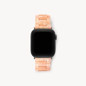 Apple Watch Band in Apricot Shell Checker