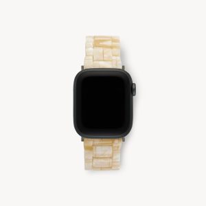 Apple Watch Band in Sea Shell Checker
