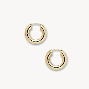 Baby Chunky Hoops in Gold