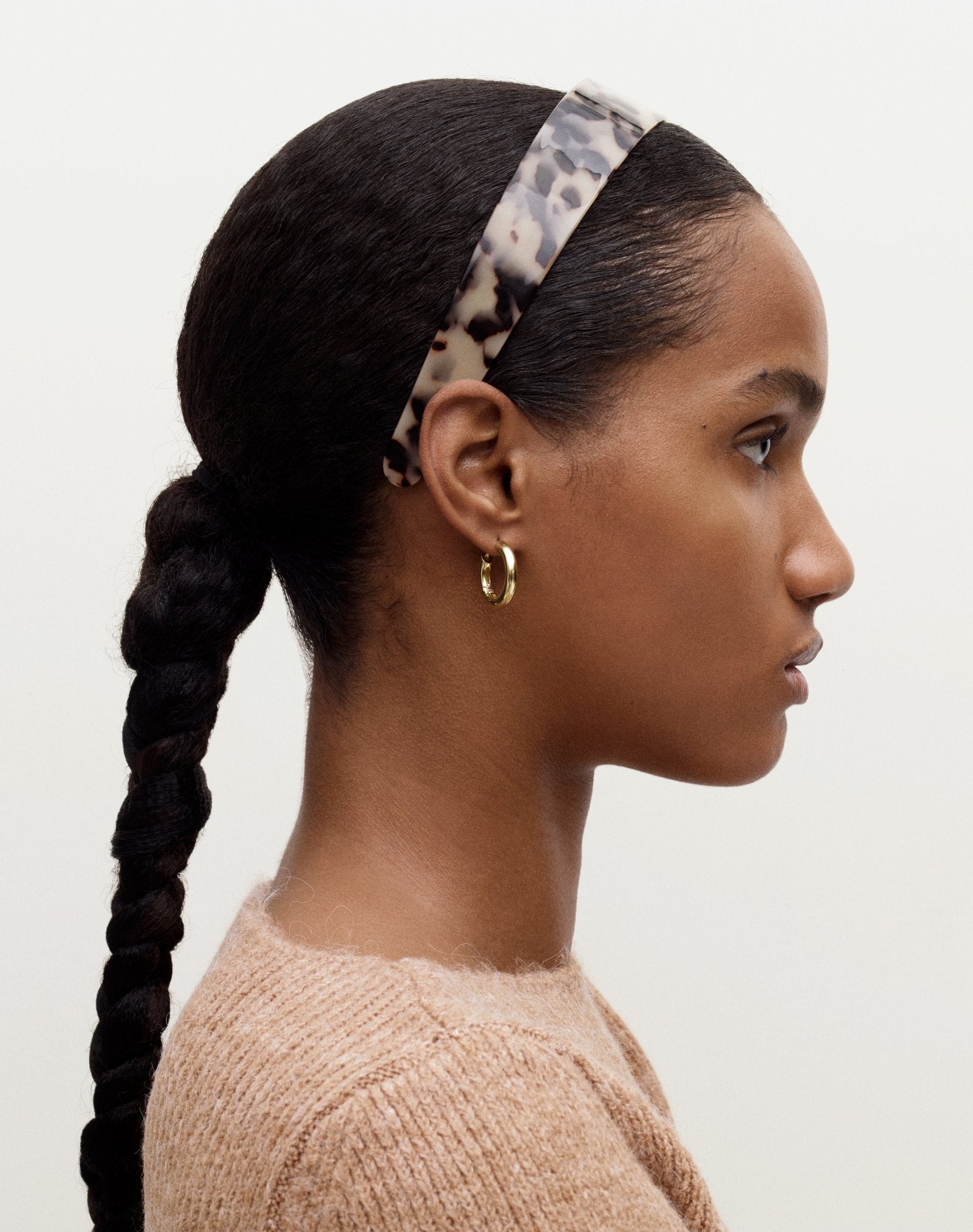 Petite Wavy Hoops in 3/4 Gold - Image 4