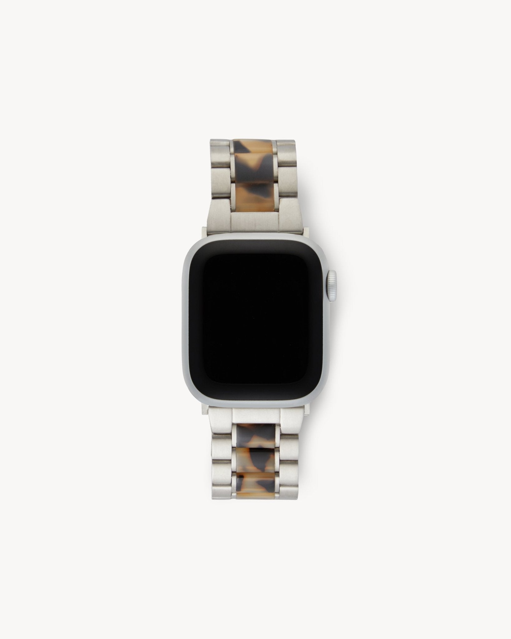 Boyfriend Apple Watch Band in Silver / Blonde Tortoise