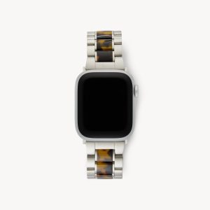 Boyfriend Apple Watch Band in Silver / Classic Tortoise