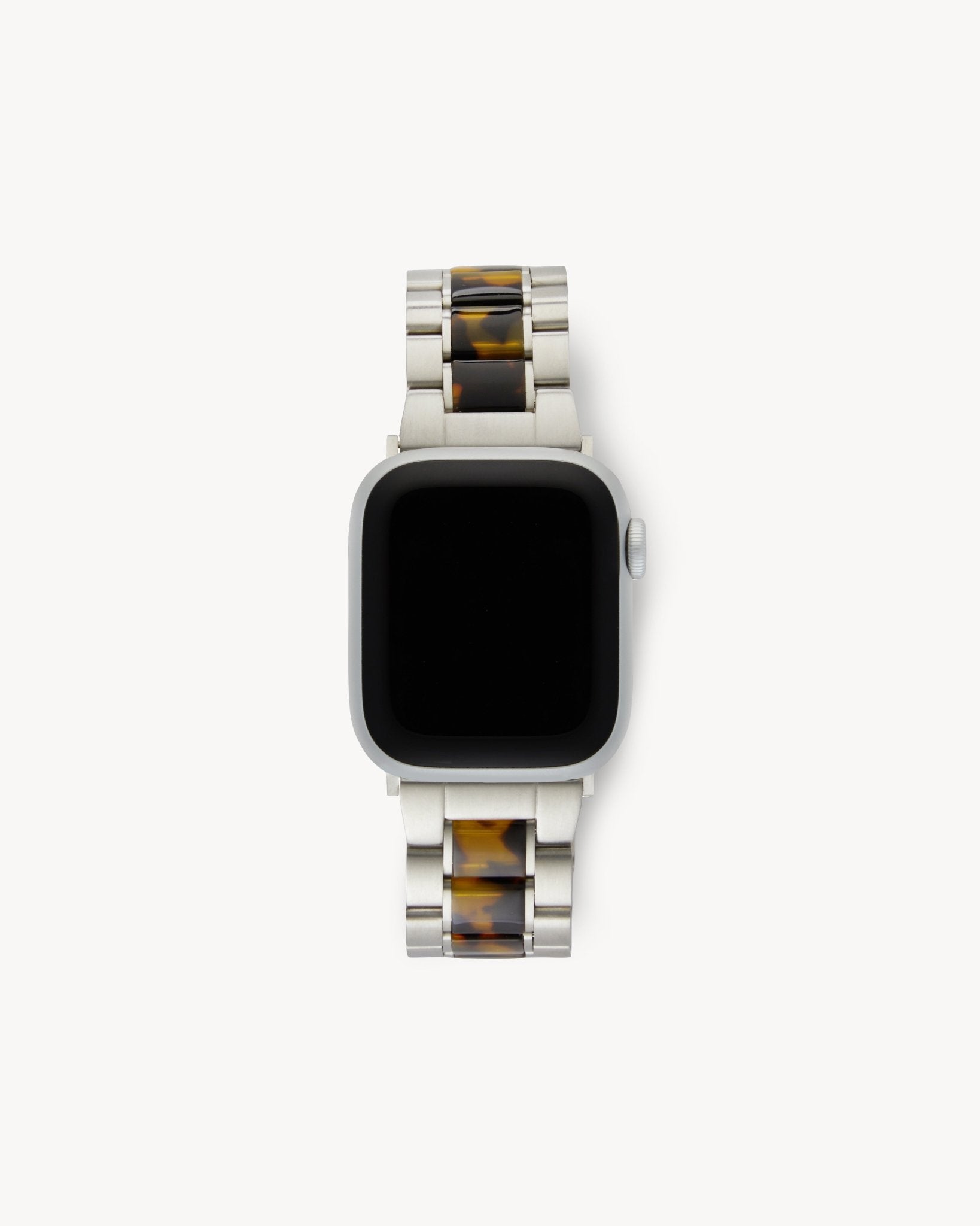 Boyfriend Apple Watch Band in Silver / Classic Tortoise