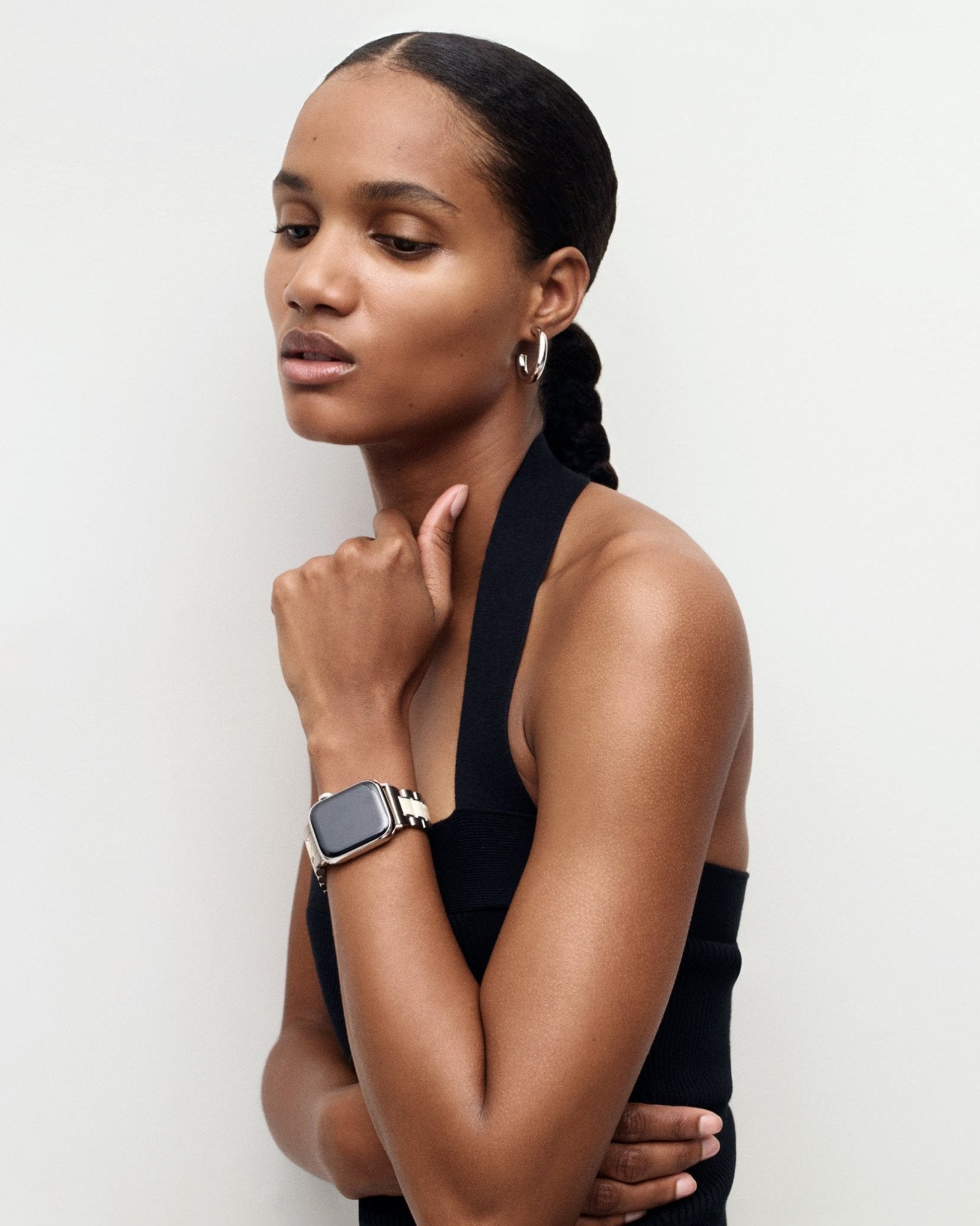 Boyfriend Apple Watch Band in Silver / Classic Tortoise - Image 4