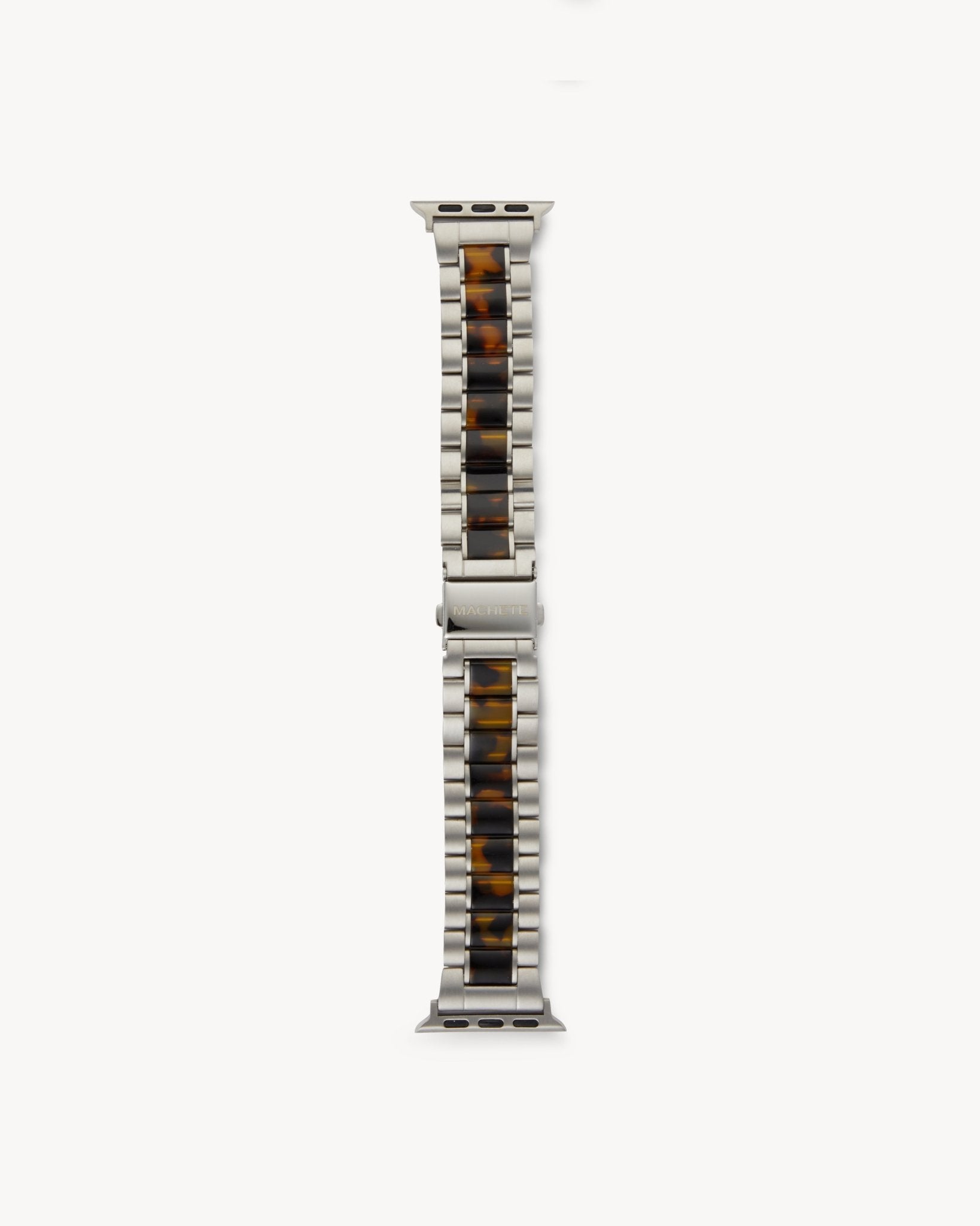 Boyfriend Apple Watch Band in Silver / Classic Tortoise - Image 3