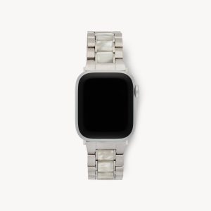 Boyfriend Apple Watch Band in Silver / Grey Shell