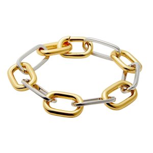 Collage Chain Bracelet - Mixed Metals