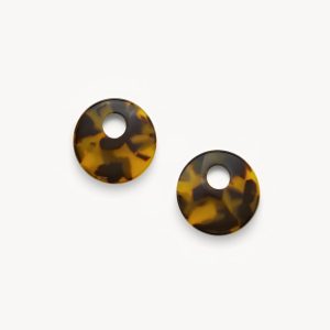 Chunky Disc Charms in Classic Tortoise