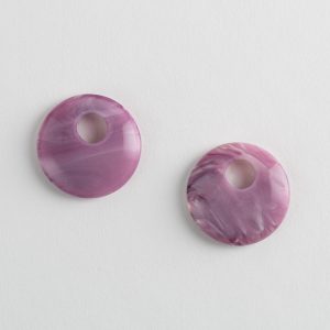 Chunky Disc Charms in Orchid