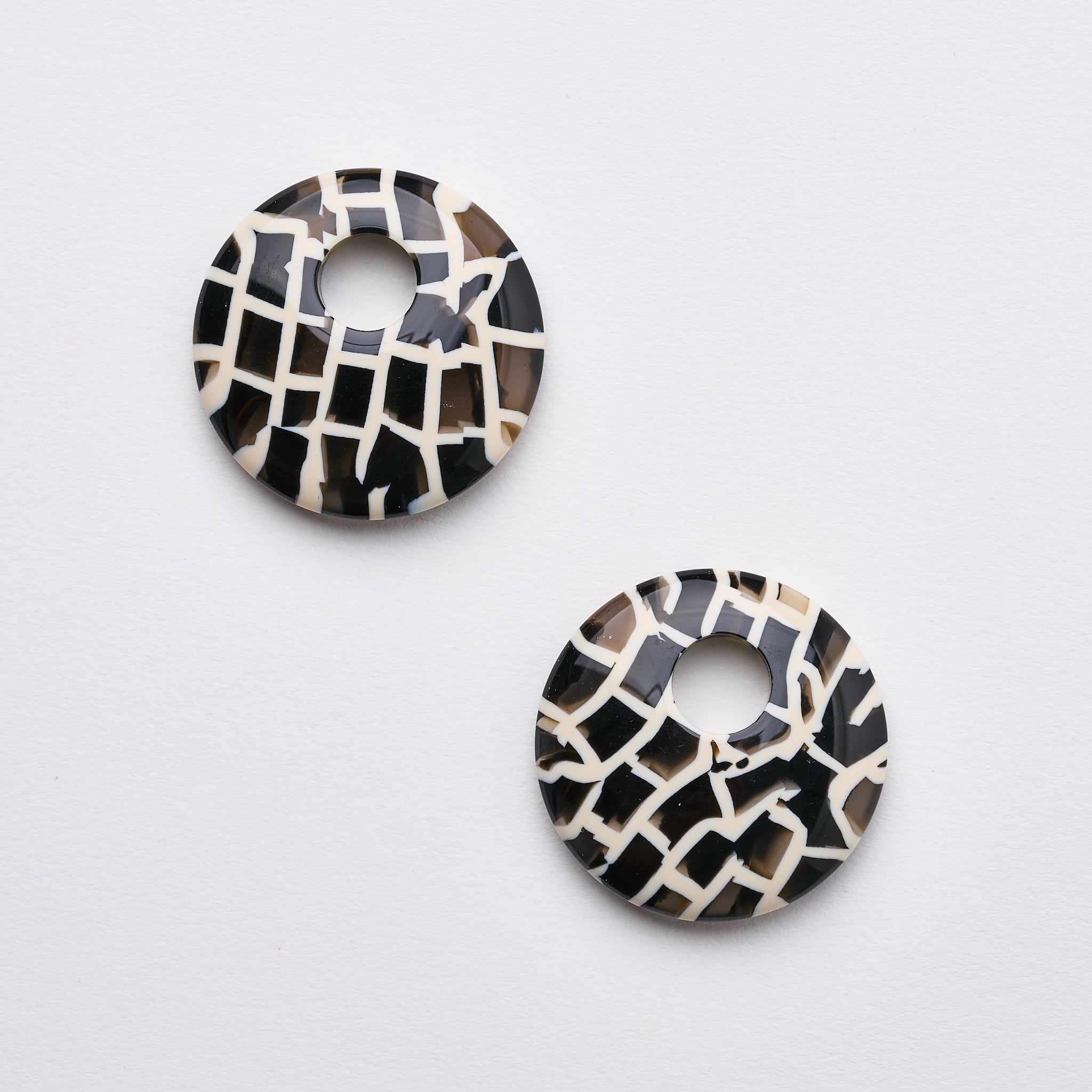 Chunky Disc Charms in Tokyo Checker