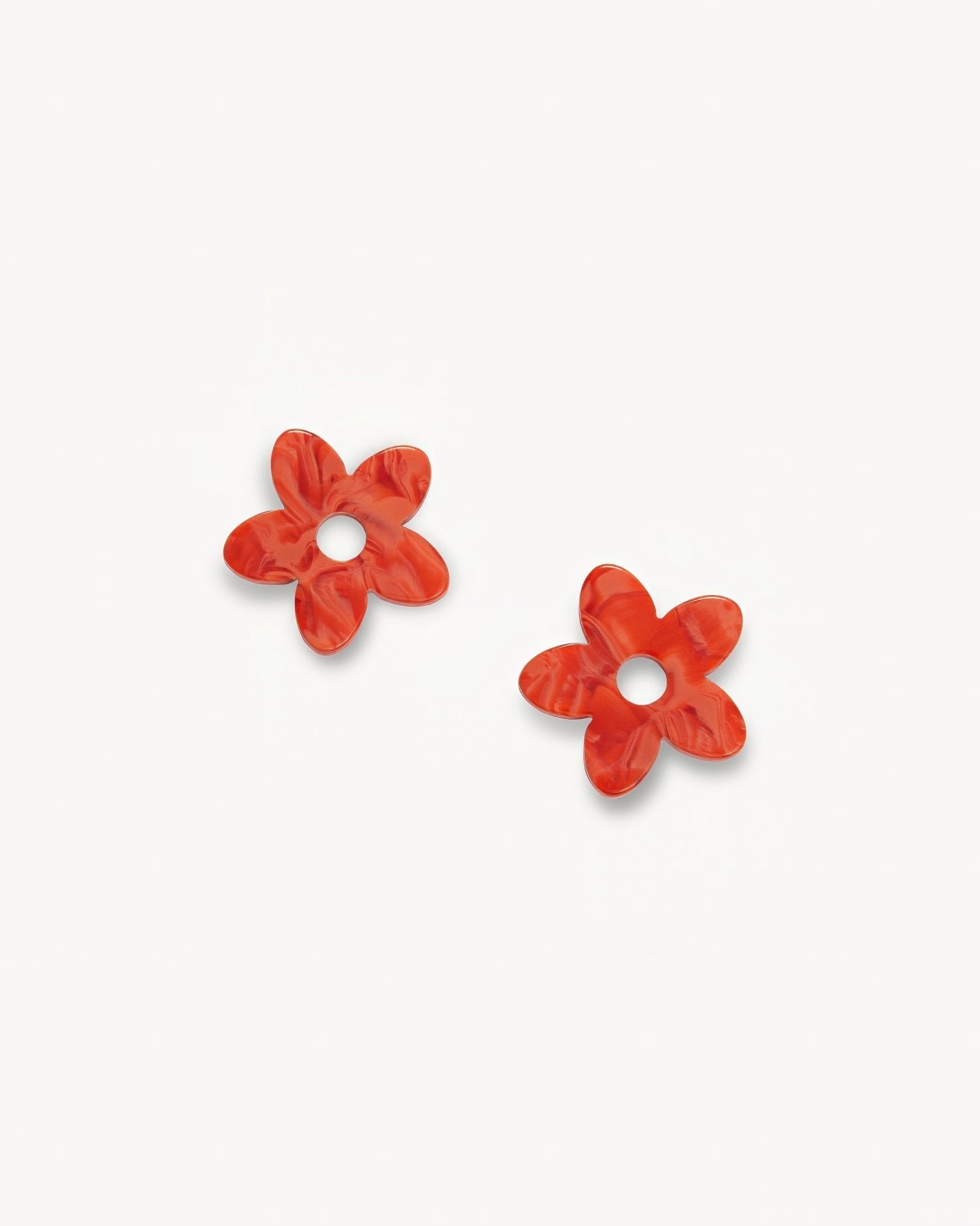 Petite Flower Charms in Poppy