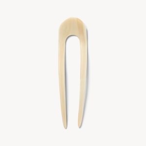 French Hair Pin in Alabaster