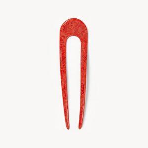 French Hair Pin in Poppy