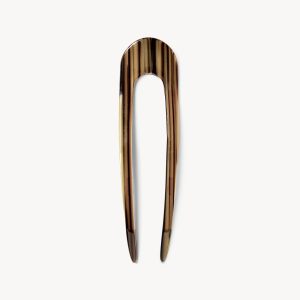 French Hair Pin in Tigers Eye