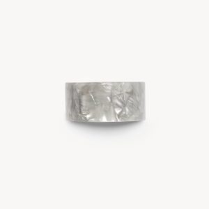 French Pony Barrette in Grey Shell