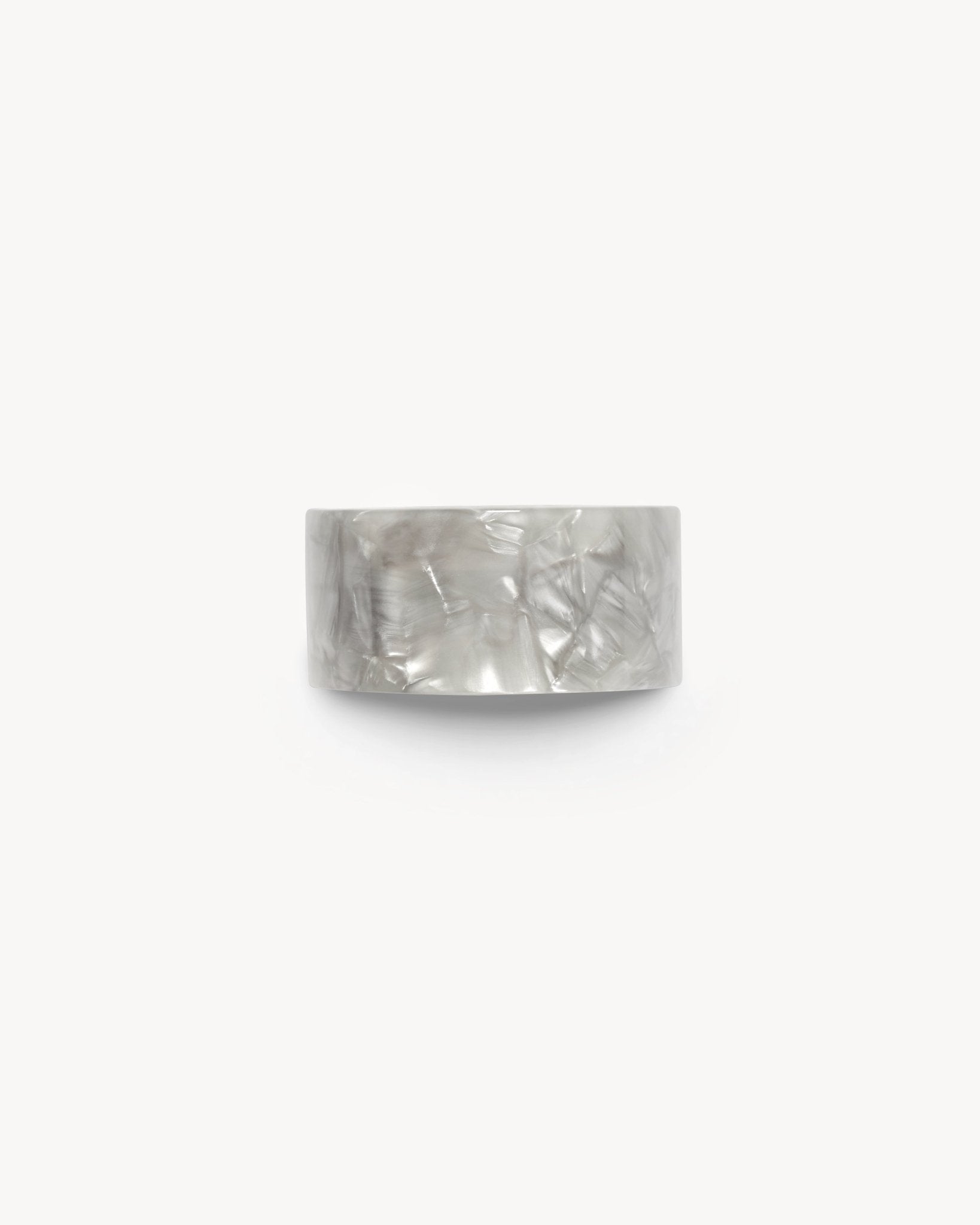 French Pony Barrette in Grey Shell