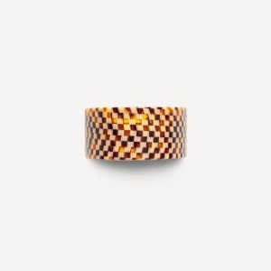 French Pony Barrette in Tortoise Checker