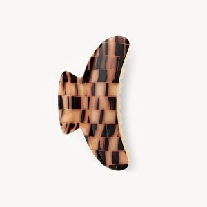 Grande Heirloom Claw in Blonde Checker