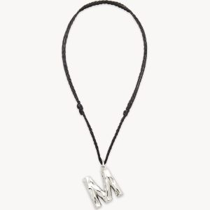 Grande Monogram Necklace in Silver