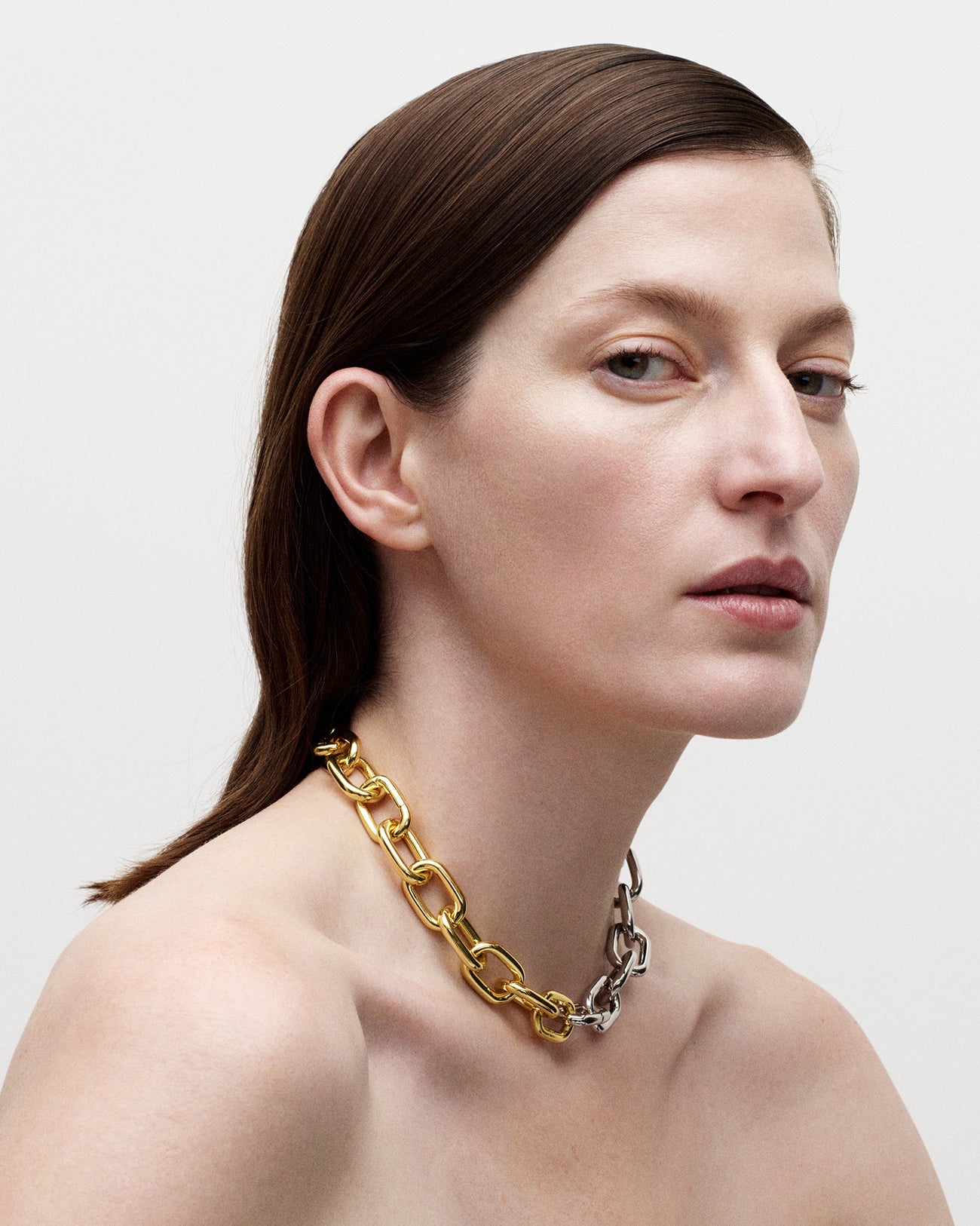 Interchangeable Link Necklace in Gold - Image 4