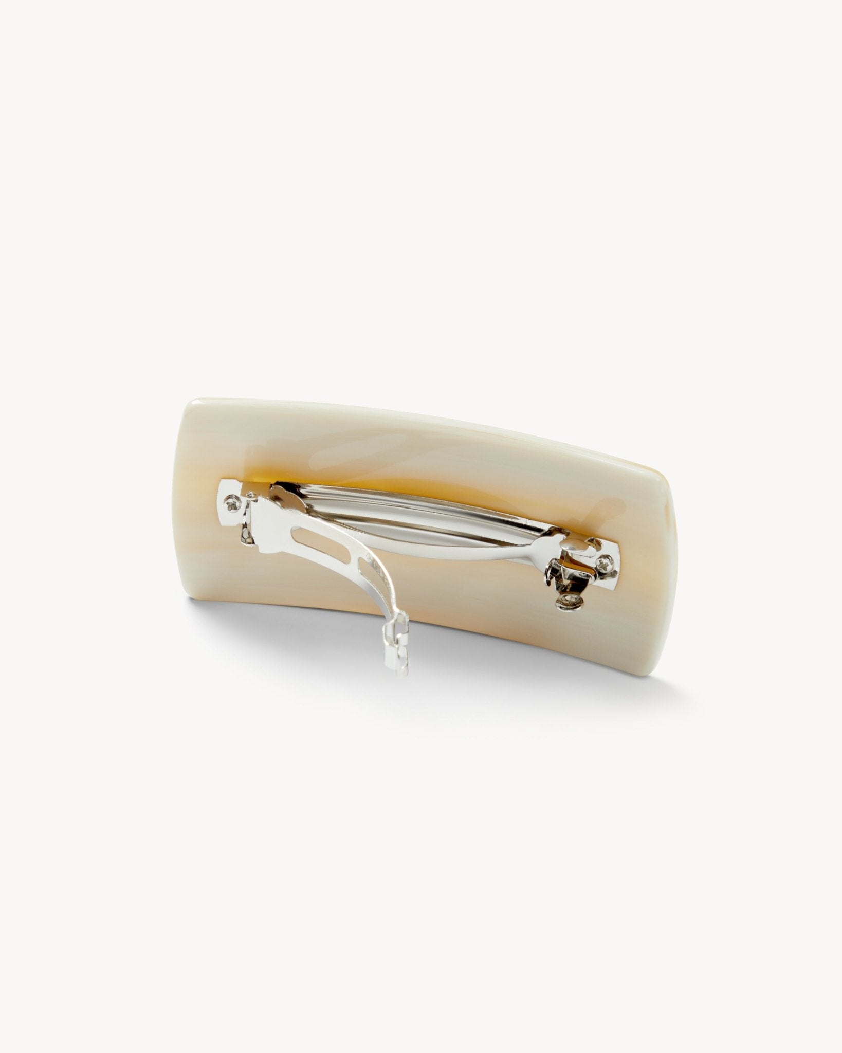 Jumbo Box Barrette in Alabaster - Image 2