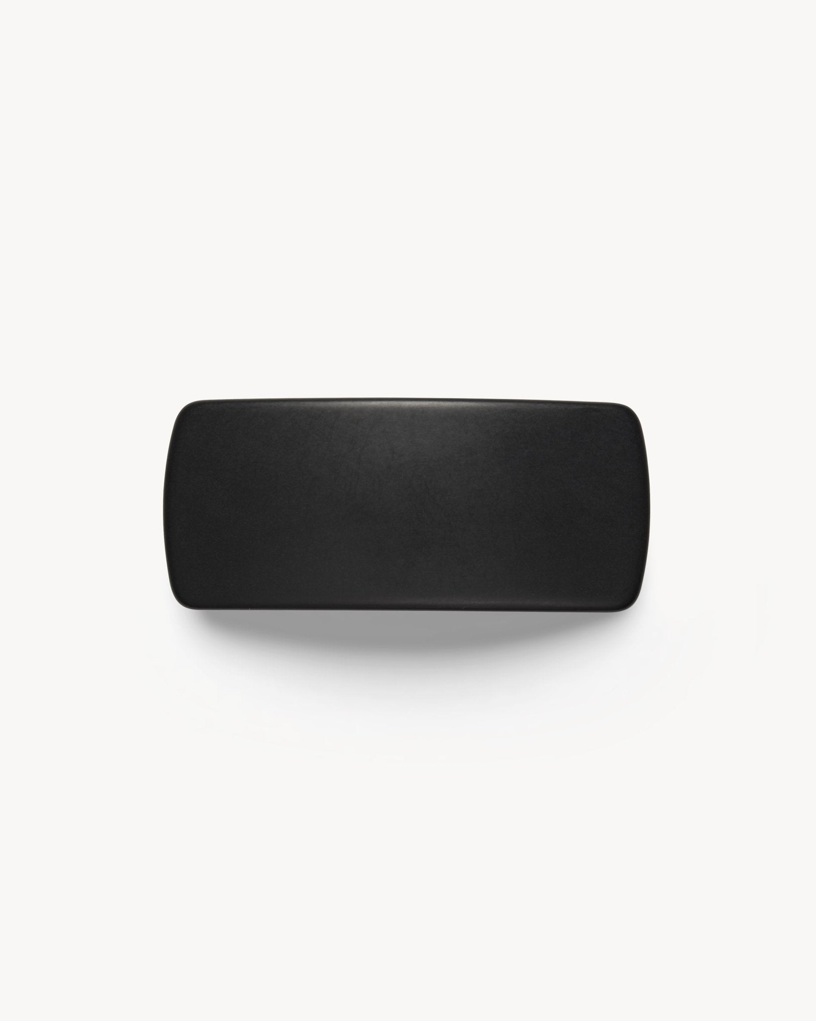 Jumbo Box Barrette in Black Matte