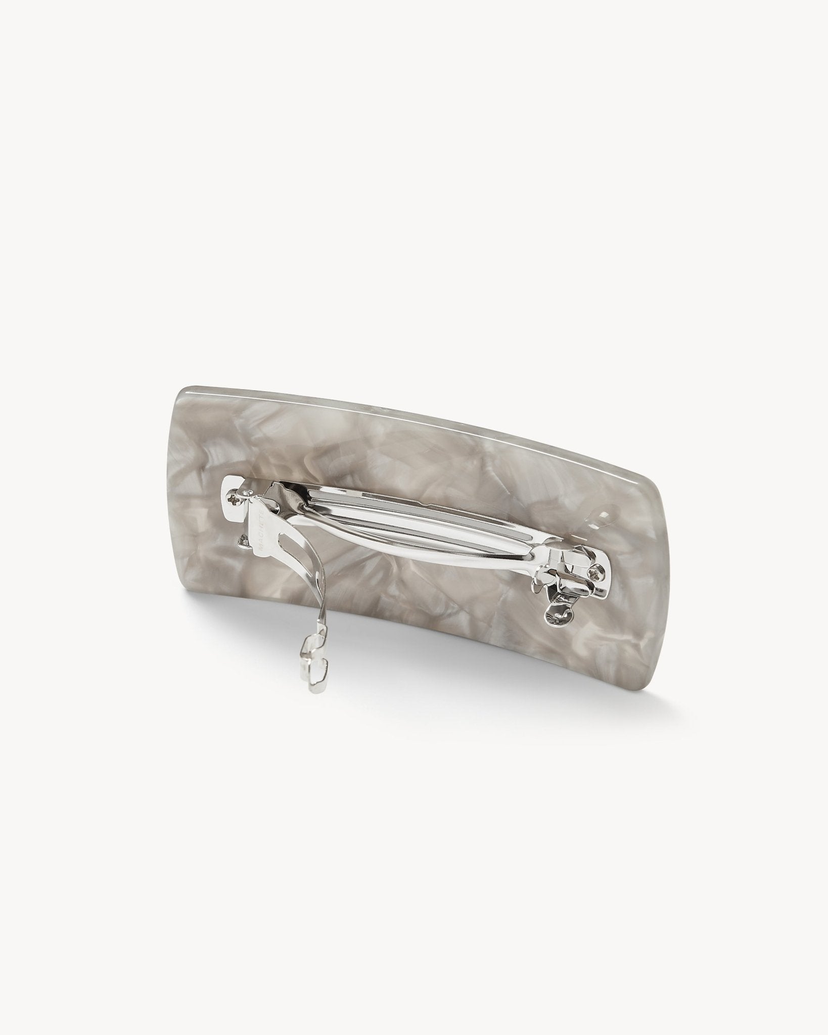 Jumbo Box Barrette in Grey Shell - Image 2