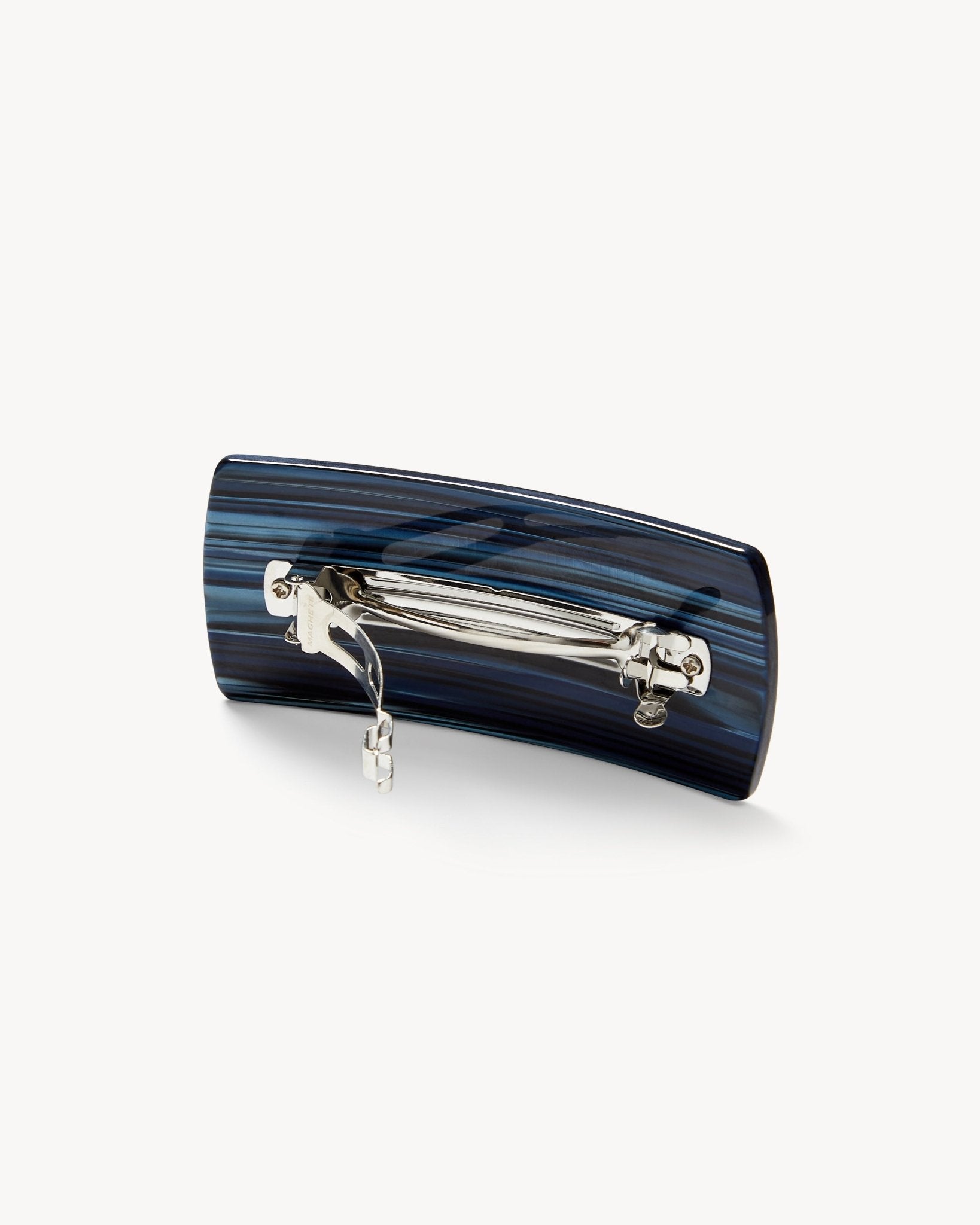 Jumbo Box Barrette in Indigo - Image 2