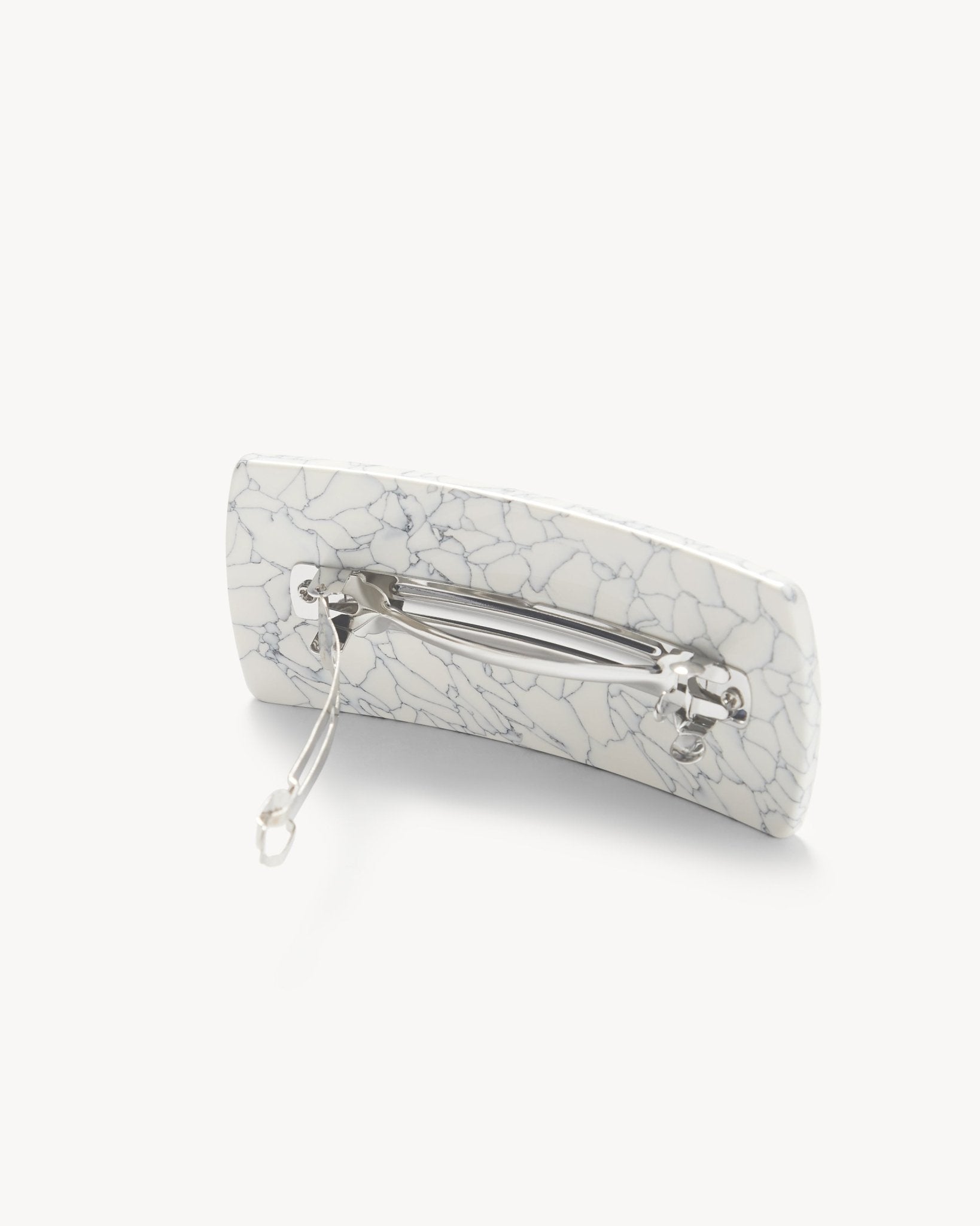 Jumbo Box Barrette in Marble - Image 2