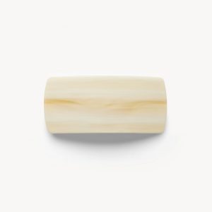 Jumbo Box Barrette in Alabaster