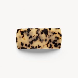 Jumbo Box Barrette in Blonde Tortoise