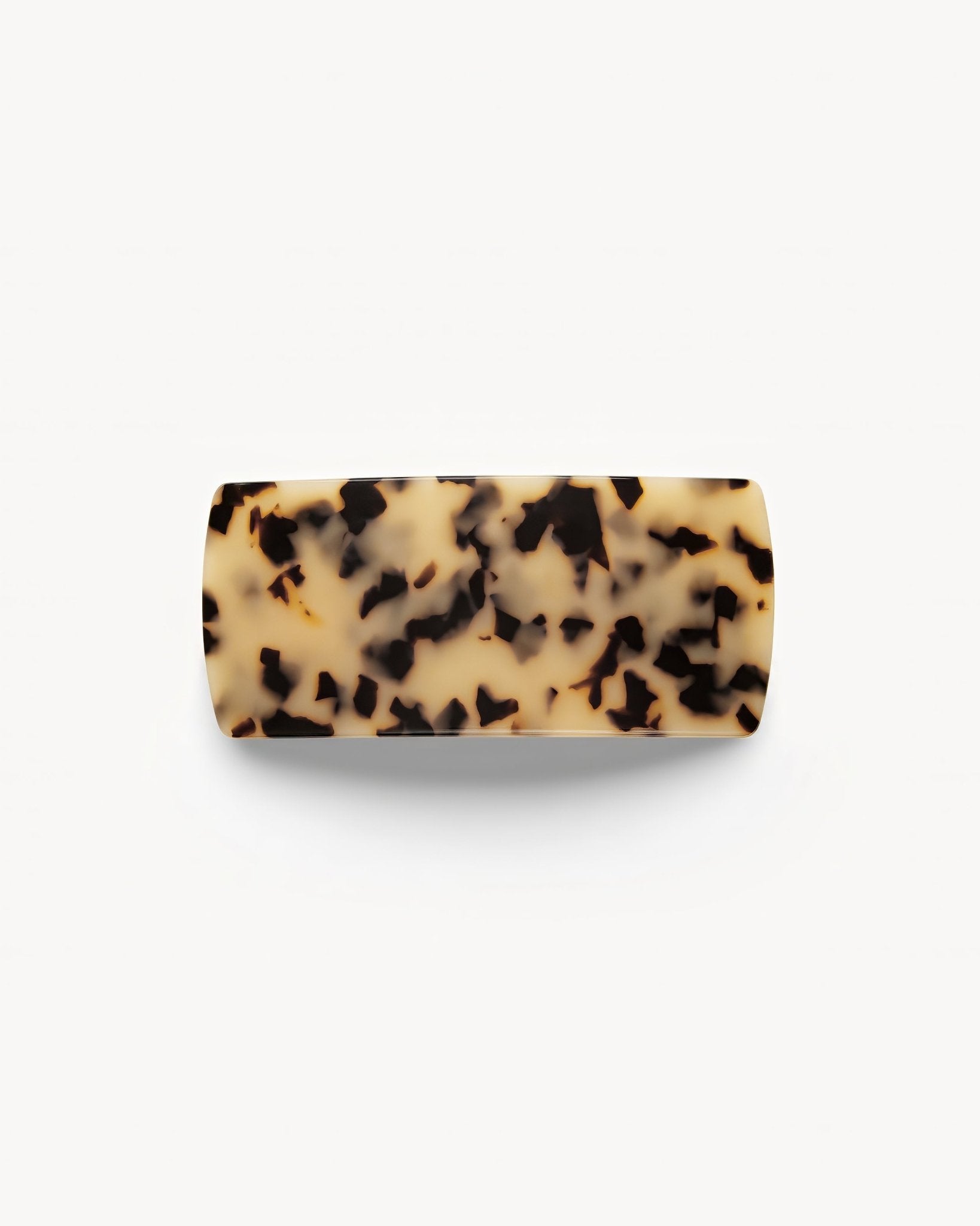 Jumbo Box Barrette in Blonde Tortoise