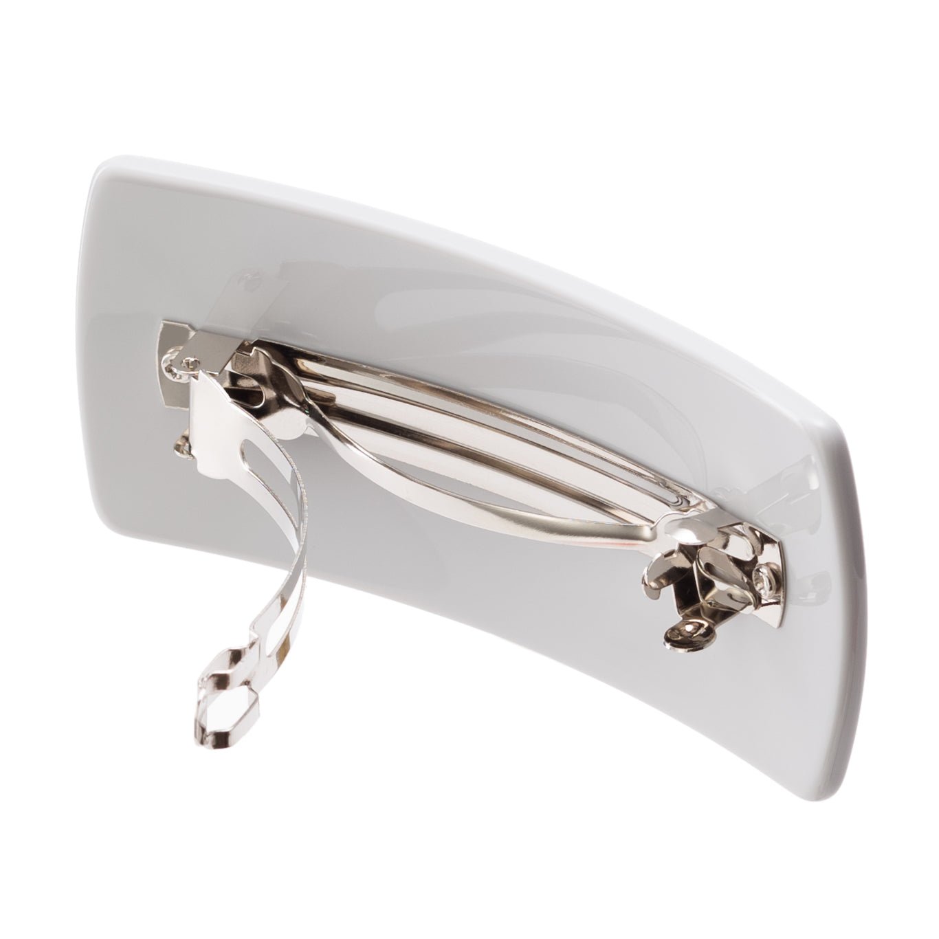 Jumbo Box Barrette in Light Grey - Image 2