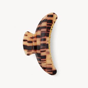 Jumbo Heirloom Claw in Blonde Checker