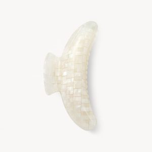 Jumbo Heirloom Claw in Opalite Shell Checker