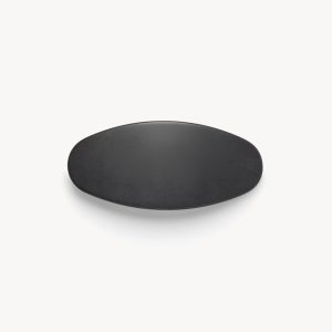 Jumbo Oval Barrette in Black Matte