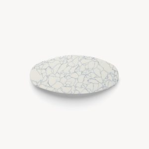 Jumbo Oval Barrette in Marble